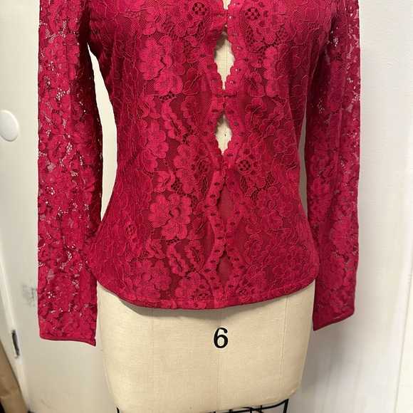 ✨👏😍Cami NYC lace long sleeve top in pink ✨✨✨✨✨ - Picture 3 of 8